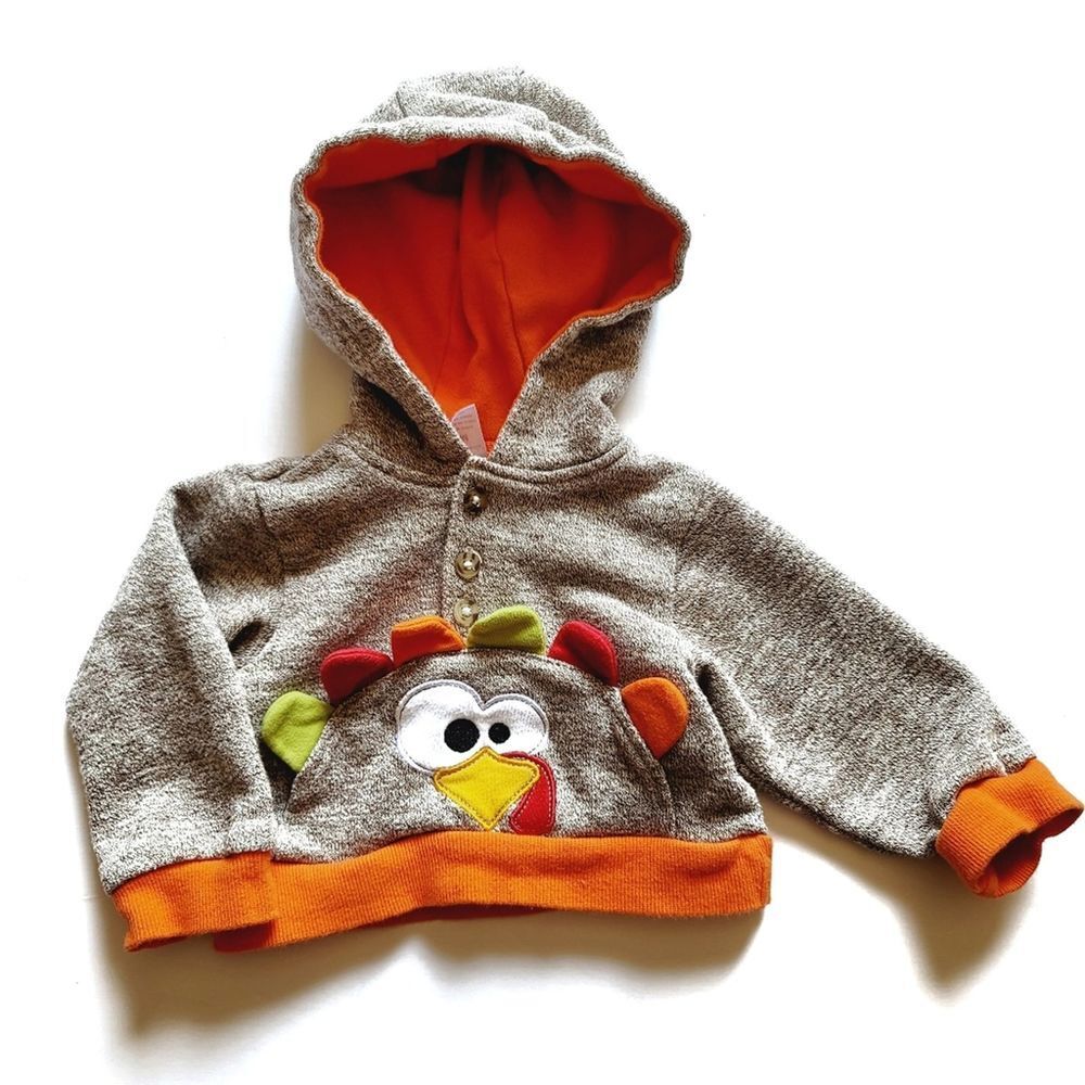 Baby Essentials Hoodie 9 Months Turkey Pullover